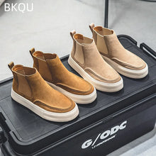 Load image into Gallery viewer, Boots: by BKQU. High-top Boot. Thick-soled Comfort.  Water resistant.
