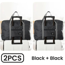 Load image into Gallery viewer, Travel Bag / Storage: 2 Pack Foldable Travel Duffel Bag. Airlines Carry on. Weekender/ Overnight / Gym Duffel. Various Colors..
