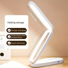 Load image into Gallery viewer, Gadgets:  LED Desk Light. Foldable. USB Charging. Touch Sensing.  Folding Portability.
