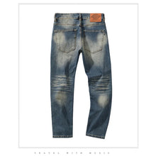 Load image into Gallery viewer, Pants: Vintage Blue Jeans. Washed.  Street Smart too. Slim Fit.
