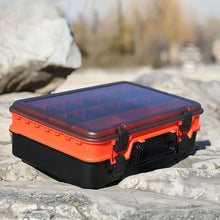 Load image into Gallery viewer, Storage: Tools / Tackle Box. Double Layer. Portable
