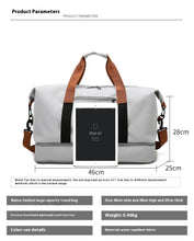Load image into Gallery viewer, Travel Bags: Multi-Use. Travel. Gym/ Fitness. Overnighter.  Shoulder / Crossbody Strap. Waterproof. Various Colors
