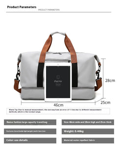 Travel Bags: Multi-Use. Travel. Gym/ Fitness. Overnighter.  Shoulder / Crossbody Strap. Waterproof. Various Colors