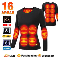 Load image into Gallery viewer, Coats / Jackets: Thermal Heated Underwear. USB Electric Heating. Fleece Long Johns.
