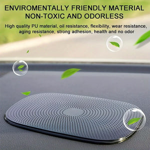 Gadgets: Stick Dash Mat. Non-Slip Mat. Slip/ Slide-Proof. Adhesive for Cell Phone. Mobile Holder or Other. Black Silicone