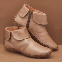 Load image into Gallery viewer, Boots: Ladies Ankle Style. Leather with Side Zipper.
