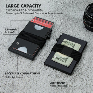 Gadgets: by CaseKey. RFID Pop-up. Slim Aluminum Card Wallet. Push Button. Metal Wallet for Men Women