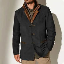 Load image into Gallery viewer, Coats / Jackets: Vintage Solid Single-Breasted. Lapel Jackets Male Casual. Dinner or Outdoors.
