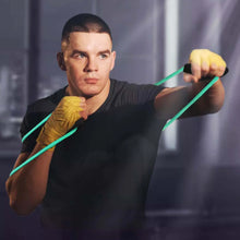 Load image into Gallery viewer, Fitness: Elastic Resistance Band.  Comfort Handles. Strength Tension Rope. Note: Single B.and
