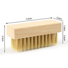 Load image into Gallery viewer, Boot Cleaning: 1PC Pig Bristles Shoe Brush.  Boot and sport shoe Brush Wood Grip.
