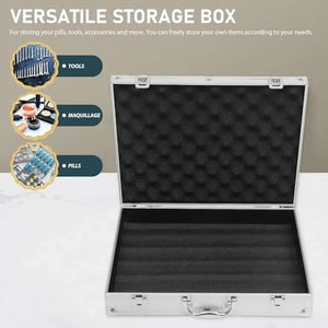 Travel Case /Luggage / Storage: by DUTRIEUX. Aluminum Briefcase. Portable. Lockable. Heavy Duty Clipboard. Rugged Safety.