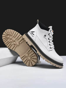Boots:  Leather Ankle Boot. High Top. Anti Slip. Handmade.  (See Images for Size conversions)