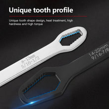 Load image into Gallery viewer, Gadget: 8-22mm Universal Wrench. Board Adjustable Double-head Torx Spanner Self-tightening Glasses Wrench Multi-purpose Hand Tool
