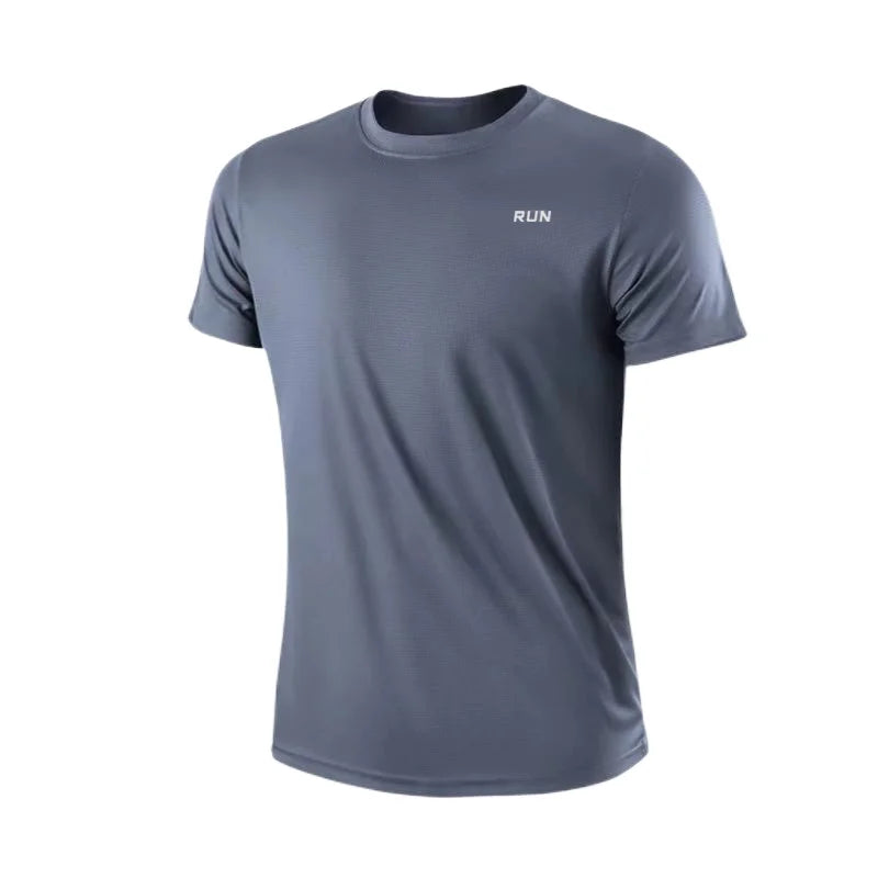 Shirts: Short Sleeve T. Quick Dry. Moisture Wicking. Round Neck. Lightweight. Slim Fit.