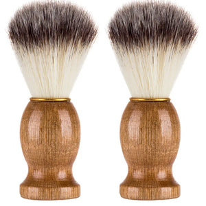 Grooming: Natural Badger Hair Shaving Brush. Barber Style Beard Brush .