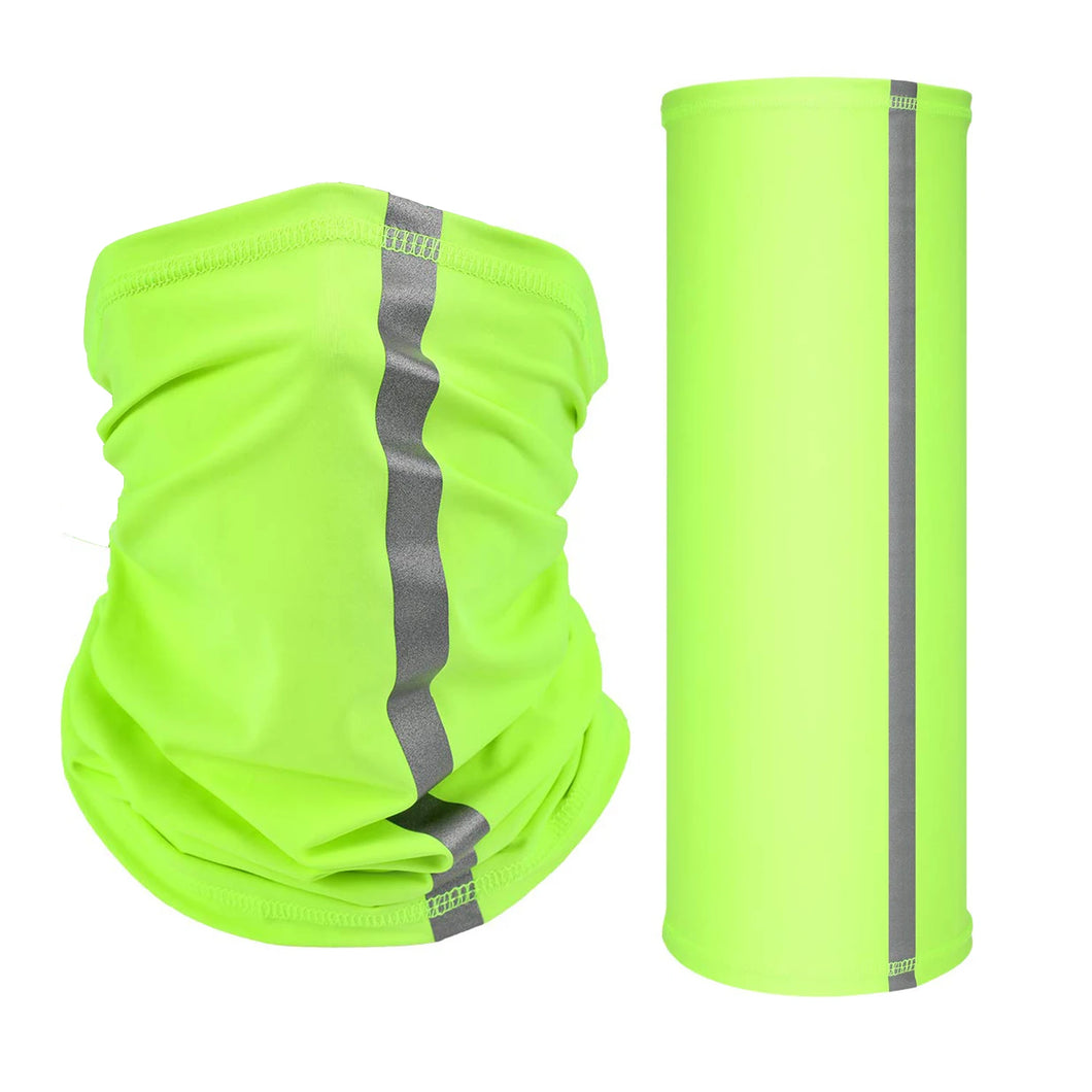 Safety Wear: High Visibility Neck Gaiter. Reflective. Summer Bandana. Wind/ Dust /Sun Protection.