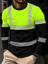 Load image into Gallery viewer, Safetywear: Casual Work Wear Men's T-Shirts. Longsleeve.

