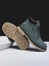 Load image into Gallery viewer, Boots:  Leather Ankle Boot. High Top. Anti Slip. Handmade.  (See Images for Size conversions)
