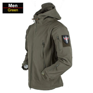 Coats / Jackets: by CHRLCK. Winter Autumn Waterproof Jacket.  Windproof. SoftShell. Hooded. Solid or Camo Colors