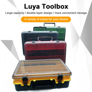 Storage: Tools / Tackle Box. Double Layer. Portable