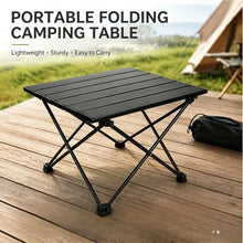 Cargar imagen en el visor de la galería, Gadget / Outdoors: Portable Folding Table. Carbon Steel Frame. Multifunctional Truckside Use.
