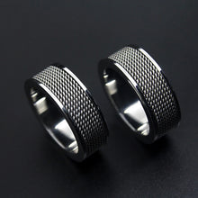 Load image into Gallery viewer, Wristwear/ WRings: Titanium Steel Stainless Steel Mesh Ring.
