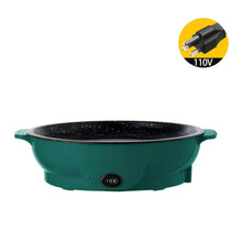 Cargar imagen en el visor de la galería, Gadgets: Electric Skillet. 110V. Nonstick Stay Cool Handles. Small Skillet Cooking. Bowl shape is great for soups.
