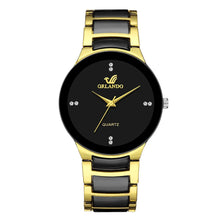 Load image into Gallery viewer, Watches: by ORLANDO. Luxury Styling. Cool Black and Gold Quartz. Steel. Various Finishes and Bands
