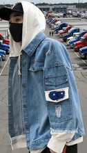 Load image into Gallery viewer, Coats / Jackets: Denim Jacket. Stylish. Super Soft Relaxed Fit. Korean Styling.
