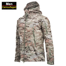 Load image into Gallery viewer, Coats / Jackets: by CHRLCK. Winter Autumn Waterproof Jacket.  Windproof. SoftShell. Hooded. Solid or Camo Colors
