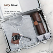 Cargar imagen en el visor de la galería, Travel Bag / Grooming: Toiletry Bag. Compact Roll Organizer for Shave Kit or Hygiene
