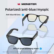 Load image into Gallery viewer, Eyewear: by Monster. S01 Smart Glasses. Wireless Bluetooth Earphones. Calling, Music, Audio Sport Headset Eyewear Intelligent Eyeglasses
