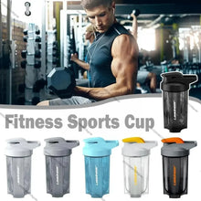 Cargar imagen en el visor de la galería, Portable Protein Shaker 500ml Fitness Bottle with Wire Whisk Ball for Fitness Enthusiasts Athletes Perfect For Outdoor Gym Cups
