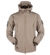 Load image into Gallery viewer, Coats / Jackets: by CHRLCK. Winter Autumn Waterproof Jacket.  Windproof. SoftShell. Hooded. Solid or Camo Colors
