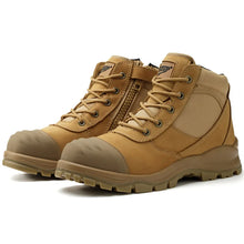 Load image into Gallery viewer, Boots: Steel Toe Safety Shoes. Genuine Leather. High ankle with zip
