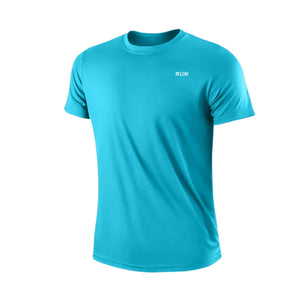 Shirts: Short Sleeve T. Quick Dry. Moisture Wicking. Round Neck. Lightweight. Slim Fit.