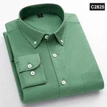 Load image into Gallery viewer, Shirts: Classic fit Oxford. 100%Cotton. Long-sleeve. Single pocket. Slim fit. Solid colors.
