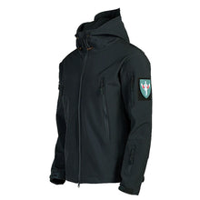 Load image into Gallery viewer, Coats / Jackets: by CHRLCK. Winter Autumn Waterproof Jacket.  Windproof. SoftShell. Hooded. Solid or Camo Colors
