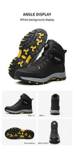 Load image into Gallery viewer, Boots:  Leather Safety Boots. Button Release. Waterproof. Indestructible. Steel Toe. Kevlar Midsole. Anti-puncture.  (See Images for Size conversions)
