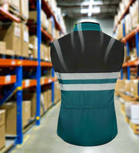 Load image into Gallery viewer, Safety Wear: by WOSAWE. Safety Vest. Reflective. Windbreaker. Sleeveless. High Visibility. Breathable. Various Colors.
