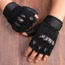 Load image into Gallery viewer, Gloves: Half Fingered. Tactical Styling. Knuckle Protection, Various Colors
