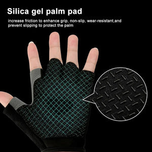 Gloves: Driving Comfort. Fingerless. Anti-Slip. Shock-Absorbing Gel Palm. Breathable. Sports. Various Colors.