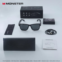 Load image into Gallery viewer, Eyewear: by Monster. S01 Smart Glasses. Wireless Bluetooth Earphones. Calling, Music, Audio Sport Headset Eyewear Intelligent Eyeglasses
