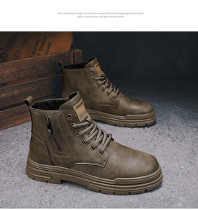 Boots:  Safety Boot. Work or Dress. Protective Working Shoes. Rustic and Rugged. (See Images for Size conversions)