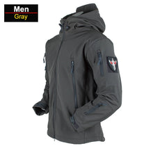 Load image into Gallery viewer, Coats / Jackets: by CHRLCK. Winter Autumn Waterproof Jacket.  Windproof. SoftShell. Hooded. Solid or Camo Colors
