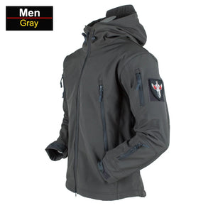 Coats / Jackets: by CHRLCK. Winter Autumn Waterproof Jacket.  Windproof. SoftShell. Hooded. Solid or Camo Colors
