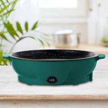 Cargar imagen en el visor de la galería, Gadgets: Electric Skillet. 110V. Nonstick Stay Cool Handles. Small Skillet Cooking. Bowl shape is great for soups.
