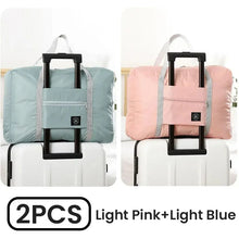 Load image into Gallery viewer, Travel Bag / Storage: 2 Pack Foldable Travel Duffel Bag. Airlines Carry on. Weekender/ Overnight / Gym Duffel. Various Colors..
