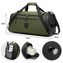 Load image into Gallery viewer, Travel Bags: by BWBW. Large Capacity. Shoulder Bag. Casual Crossbody Luggage Bag. Wet and Dry Separation Sports Fitness Bag
