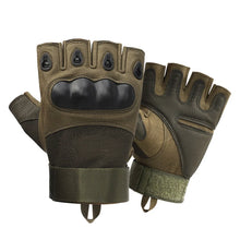 Load image into Gallery viewer, Gloves: Half Fingered. Tactical Styling. Knuckle Protection, Various Colors
